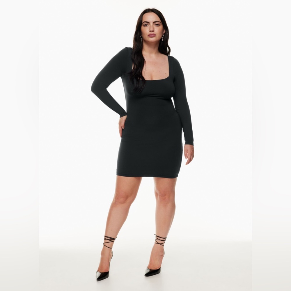 Aritzia Babaton Contour Squareneck Longsleeve Mini Dress